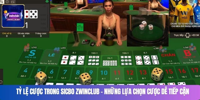 Tỷ lệ cược trong sicbo Zwinclub – Những lựa chọn cược dễ tiếp cận